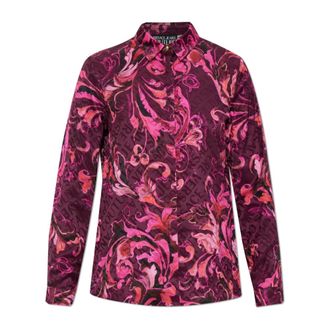 Versace Jeans Couture Dames, Blouses & Shirts, Rood, Maat: M Viscose