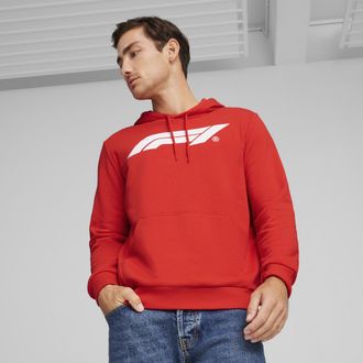 Puma Felpa con cappuccio con logo Motorsport F1 ESS da uomo, Abbigliamento, Rosso, XXL