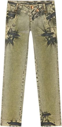 Miss Sixty Tie-Dye Jeans - Dames - Regular Fit Jeans - Groen - S - Jeans