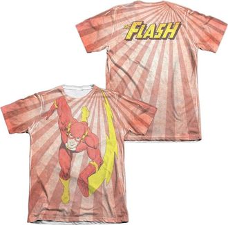 Gildan Justice League of America Speed Of Light (Front/Back Print) Adult 65/35 Poly/Cotton Short Sleeve Tee / T-Shirt