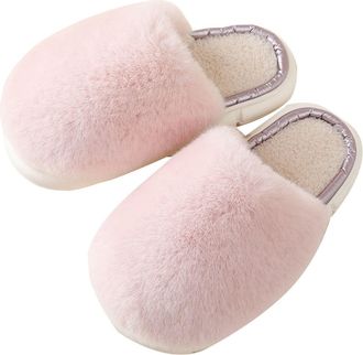Generic Slippers for Women Summer Beach [Warm Upgrade] Womens Warm Slippers Soft and Comfortable Warm Your Feet in Winter (Pink, 6.5)