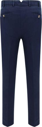 Brunello Cucinelli Mens Blue Cotton Casual Pants