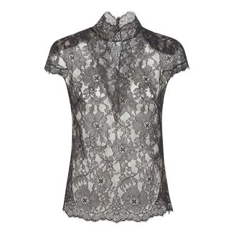 Valentino Garavani Blouses, female, Black, Size: S Lace Top