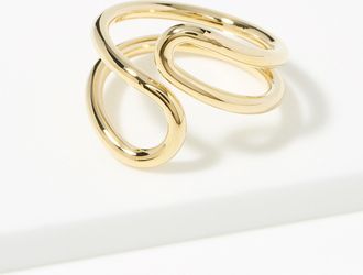 Simons Womens Asymmetric openwork ring