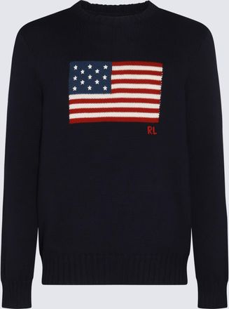 Polo Ralph Lauren Navy Blue Cotton Knitwear