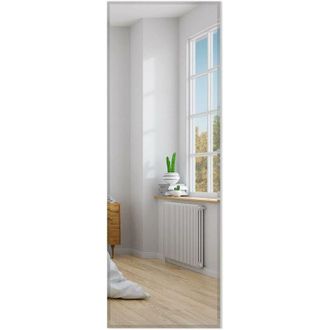 Costway Costway - Specchio da Parete 110 x 38 cm, Specchio Rettangolare Montato a Parete, Specchio a Figura Intera per Guardaroba Corridoio Soggiorno