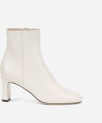 AGL Womens Ginny Heeled Ankle Booties In Ivory