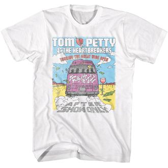 American Classics Tom Petty & The Heartbreakers Great Wide Open Adult Short Sleeve T Shirt 90s Vintage Style Graphic Tees, White, Large