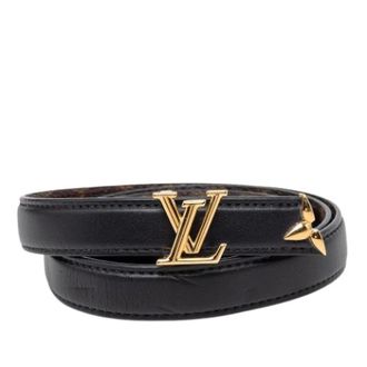 Louis Vuitton Pre-owned Canvas belts - female - Louis Vuitton Vintage - Vintage Belts - Black - ONE SIZE - Pre-owned