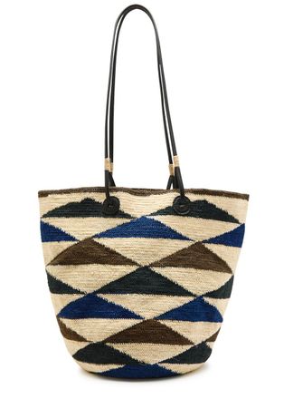 Sensi Studio Shigra Medium Carry All Straw Tote bag - Black - One Size