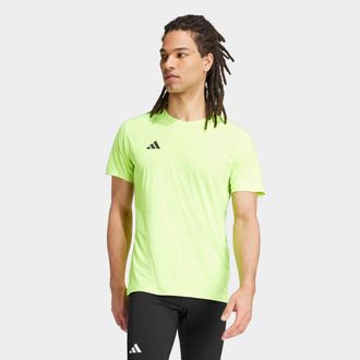 adidas Laufshirt ADIDAS PERFORMANCE ADIZERO ESSENTIALS RUNNING, Herren, Gr. XXL, gr&uuml;n (lucid lemon), Obermaterial: 100% Polyester, normal, Rundhals, Shirts L