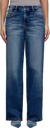 Hidden Jeans Womens Inseam High Rise Logan Dad Jean In Dark Vintage