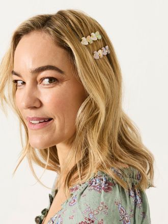 Fat Face FatFace Multi 2 Pack Heart Hair Slides