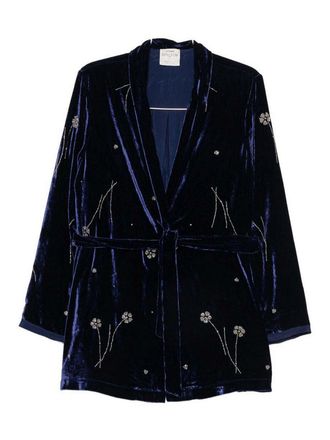 Forte_Forte Embroidered Velvet Kimono