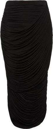 Magda Butrym Slim Fit Midi Rok - Dames - Midirokken - Zwart - XS - Rokken