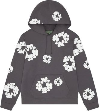 Denim Tears Felpa Wreath con cappuccio - Grigio