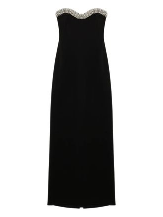 SIMKHAI Riona embellished-bustier dress - Black