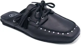 Ash Bavaria Studded Lace-Up Mule in Black at Nordstrom, Size 37