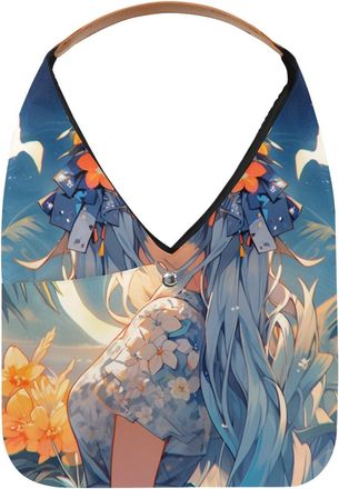 Generic Flamingo Girl Reusable Lightweight Grocery Bags - Foldable Into Compact Pouch, Washable & Sturdy, Multipurpose for Shopping and Travel