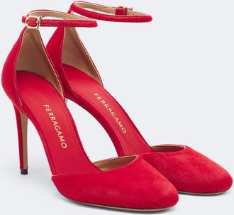 Ferragamo Maily calf hair pumps