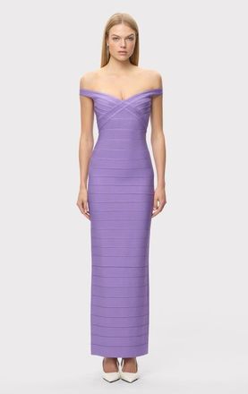 H&eacute;rve L&eacute;ger The Bonnie Gown in Daphne at Nordstrom, Size Xx-Small