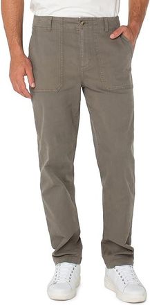 Liverpool L.A. Utility Pants Mens Casual Pants Pewter Green : 40 32, Cotton/Spandex