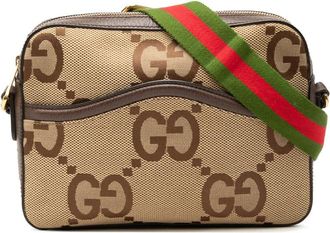 Gucci Pre-owned Gucci Jumbo GG Canvas Web Crossbody Unisex E9TEE182F22BR175