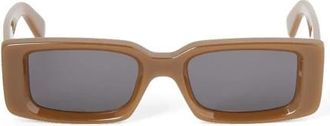 Off-white Groene Zonnebril Trendy Stijl Ss 25 - Dames - Zonnebrillen - Bruin - 50 MM - Accessoires