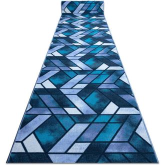 RugsX Rugsx - Runner anti-slip romby diamonds navy blue 110cm blue 110x180 cm
