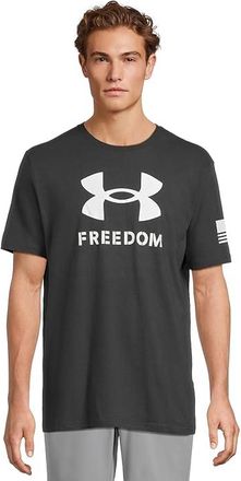 Under Armour Freedom Logo T-Shirt Mens Clothing Black/White : LG, Cotton/Polyester