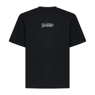 Burberry T-Shirts, male, Black, L, Logo Black T-shirt