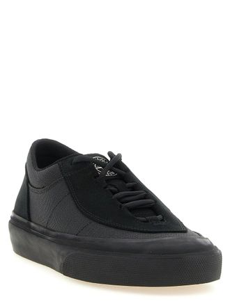 Stone Island Canvas and Suede Low-Top Sneaker - Black
