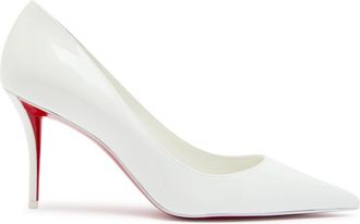 Christian Louboutin Miss Z 80 Patent Leather Pumps - White