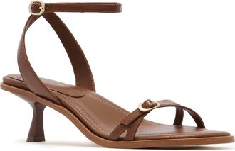FRANKiE4 Jolie Slide Ankle Strap Sandal in Tan at Nordstrom, Size 8.5