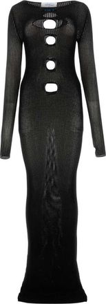 Off-white Black Cut-out Knitted Dress