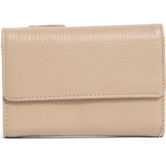 Mundi Rio Indexter Trifold Leather Wallet in Mocha at Nordstrom Rack