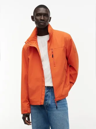 Tommy Hilfiger Mens Water-Repellent Regatta Jacket - Brilliant Orange - XXL