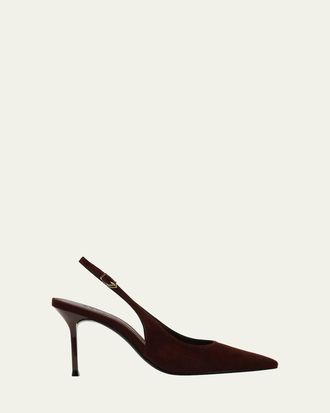 Schutz Alicia Suede Slingback Pumps