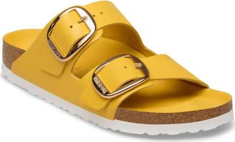 Birkenstock Womens Arizona Big Buckle Sandals In High-Shine Ochre