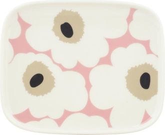 Marimekko Oiva Unikko Plate in White at Nordstrom, Size One Size Oz