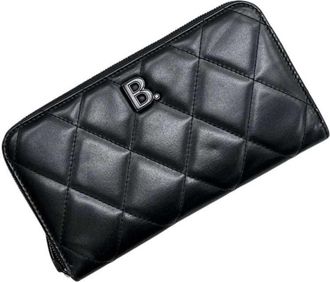 Balenciaga Black Leather Long Wallet (Bi-Fold) (Pre-Owned)