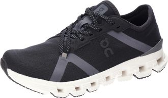 On Womens Cloud X 4 AD Sneakers, Black/Asphalt, 4 UK