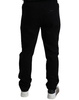 Dolce & Gabbana Mens Black Cotton Skinny Jogger Sweatpants Pants