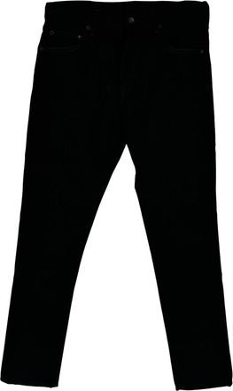 Off-white Diag-Striped Skinny Jeans in Black Cotton