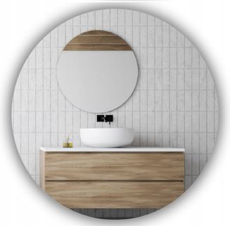 OEM Specchio Da Parete Classico Rotondo Senza Cornice Fi Diametro 90 Cm Varie Misure