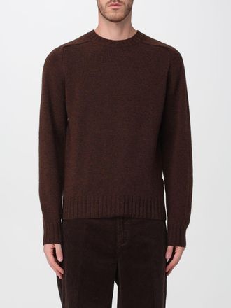 Sebago Maglia girocollo a maniche lunghe in pura lana con bordi a costine