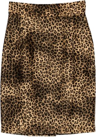 Tagliatore Rok met dierenprint - Beige