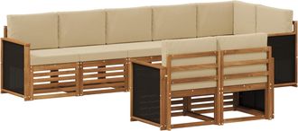 vidaXL Conjunto De Sof&aacute;s De Exterior 7 Uds. Vidaxl