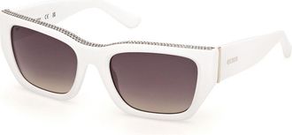 Guess GU00293 21B Womens Sunglasses White Size 55