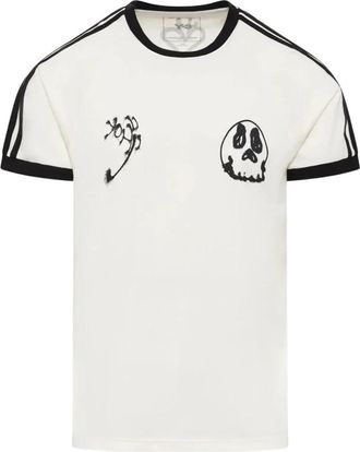 Yohji Yamamoto GFX Cali SS Tee - Heren - T-shirts - Wit - M - Katoen - Tops